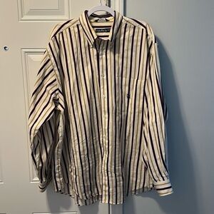 Náutica Long Sleeve Button Down, Size XL